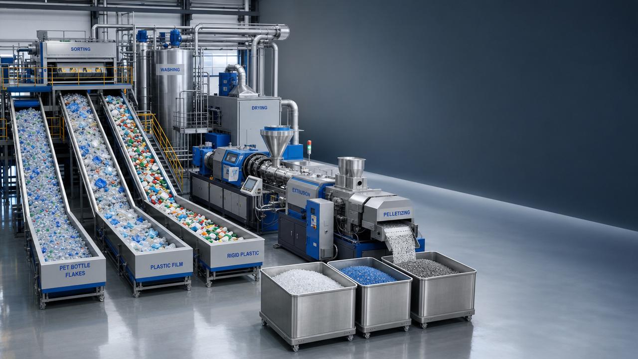 How to Choose Plastic Recycling Equipment for PET Flakes, Film, and Rigid Waste