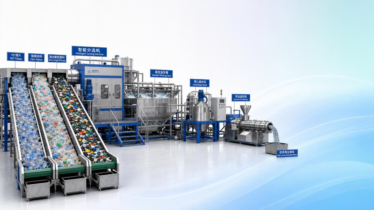 How to Choose a Plastic Waste Recycling Plant for PET, Film, and Mixed Rigid Plastics