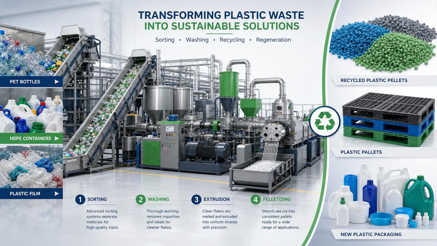 Circular Economy for Post Consumer Plastics: Practical Routes from Collection to Reuse