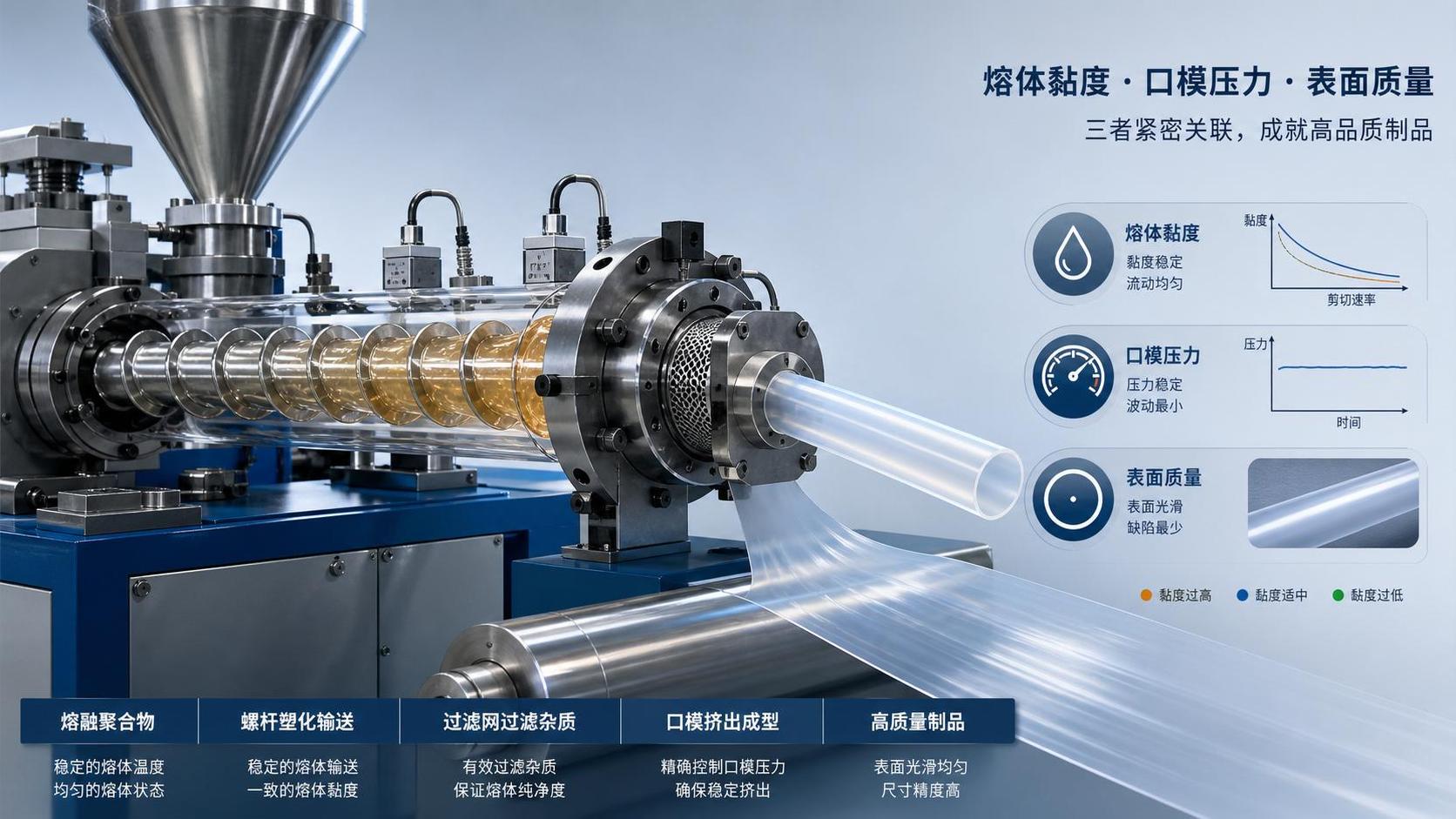 Polymer Rheology in Extrusion: How Melt Viscosity Affects Die Pressure and Surface Finish