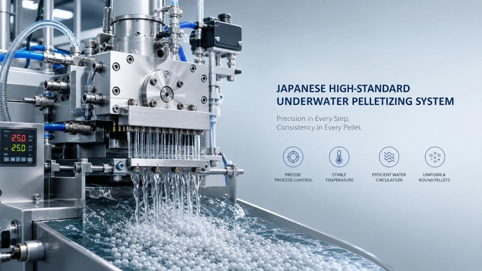 Underwater Pelletizing in Japan: Why Process Control Matters for Uniform Pellet Quality