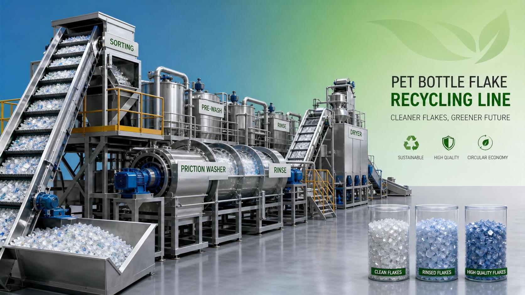 PET Flake Recycling System Selection Guide: Washing, Sorting, and Output Quality Factors