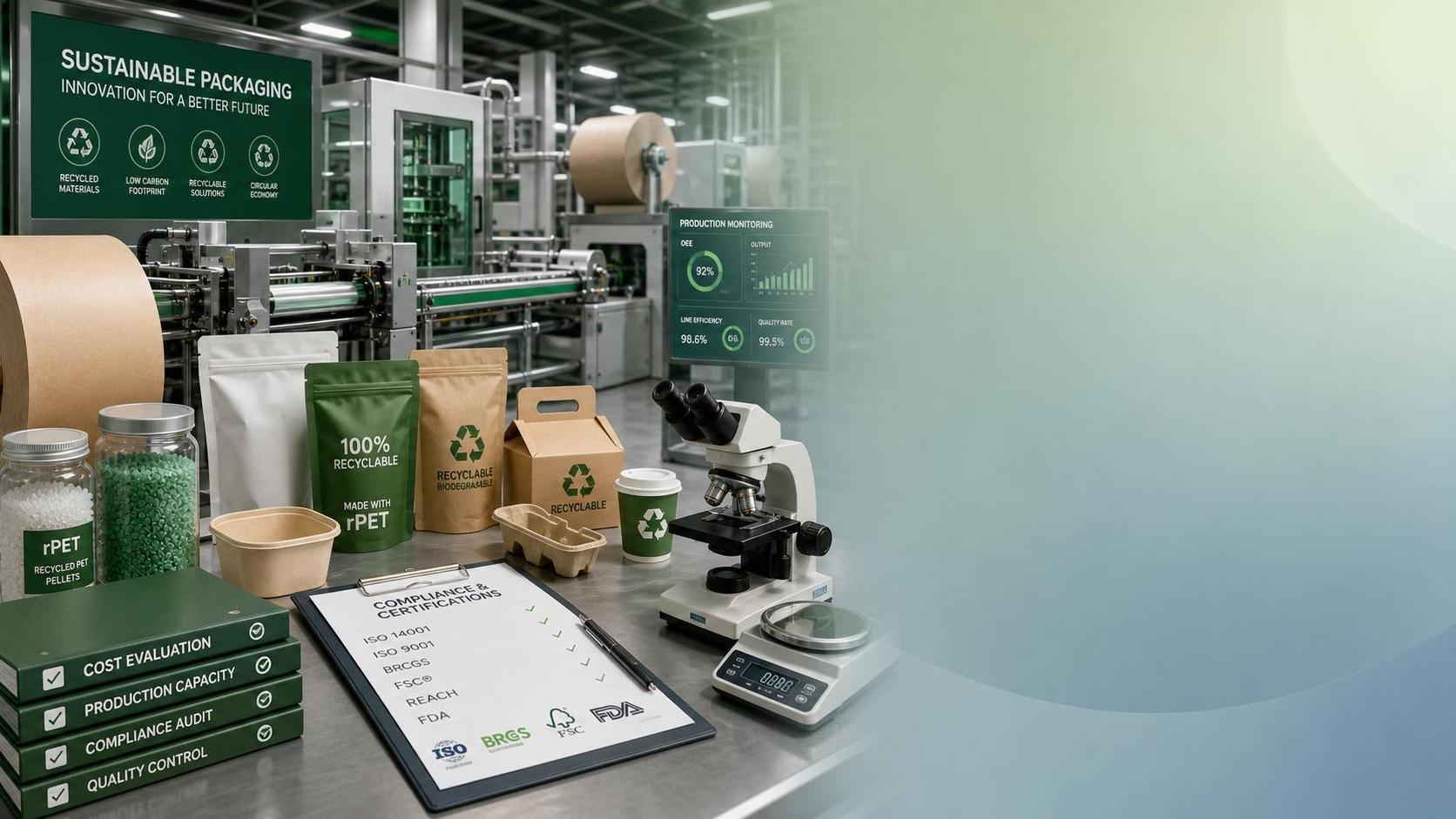 How to Evaluate a Green Packaging Materials Manufacturer for Cost, Capacity, and Compliance