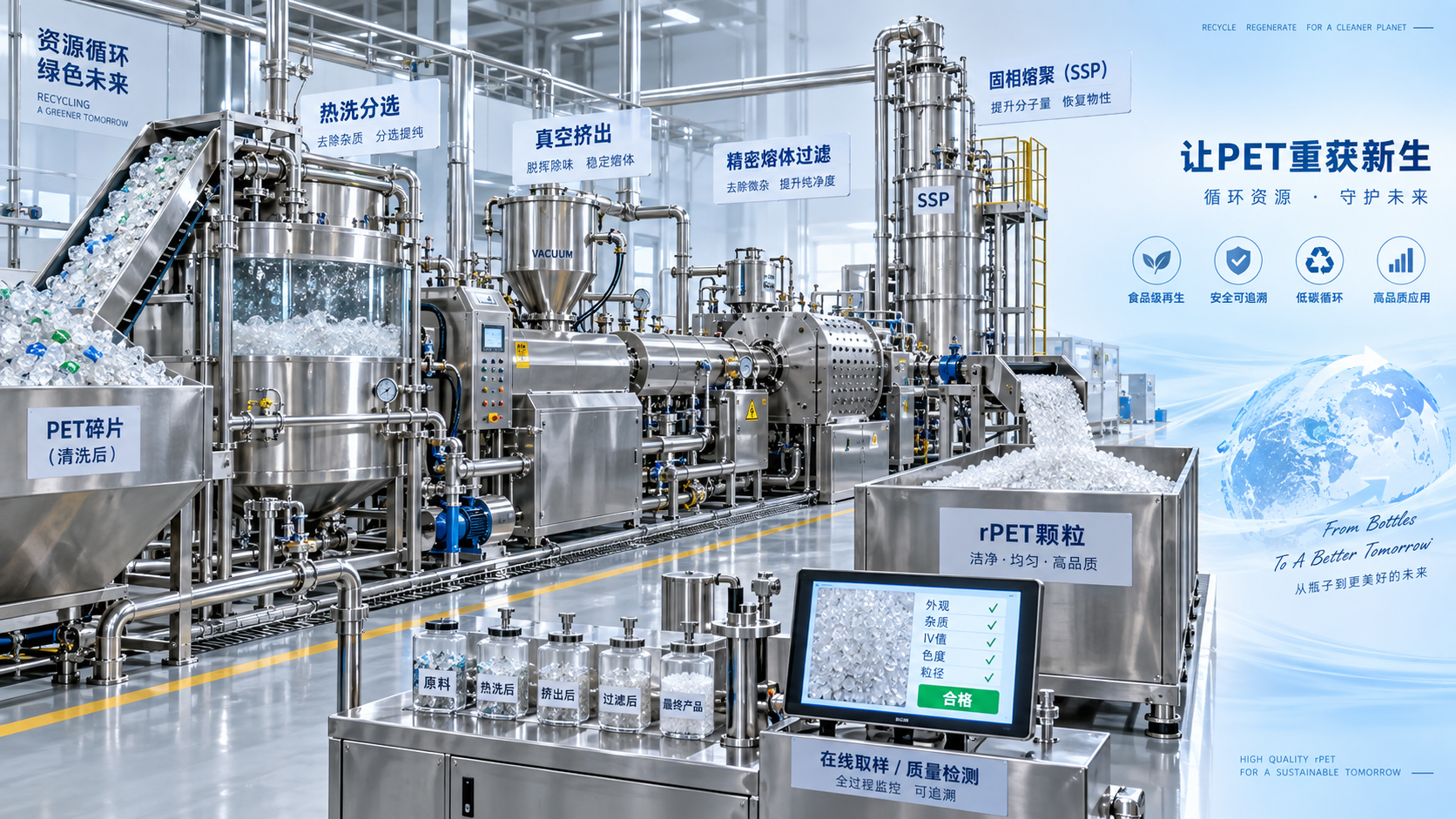 How to Specify a Food-Grade PET Bottle Recycling System for Safe rPET Production