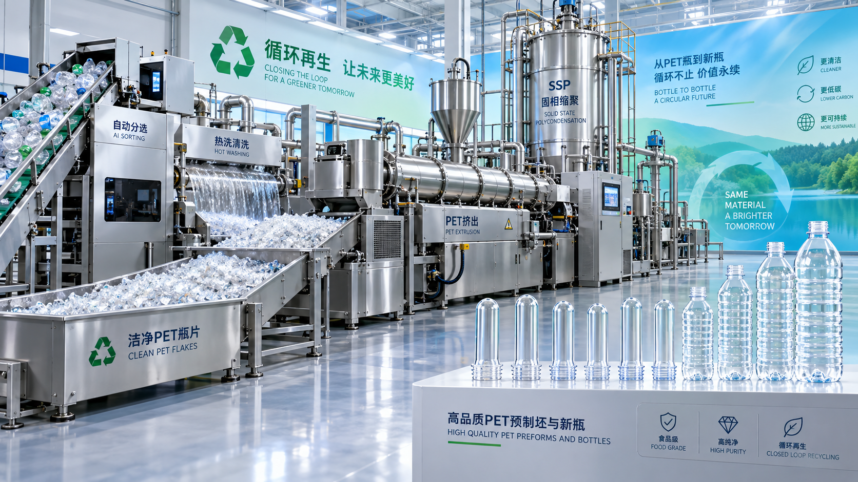How Closed-Loop Bottle-to-Bottle Recycling Maintains Food-Grade PET Quality