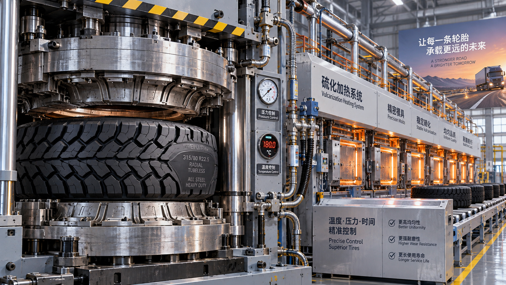 How Curing Press Control Shapes Uniformity and Tread Life in Truck Tire Manufacturing