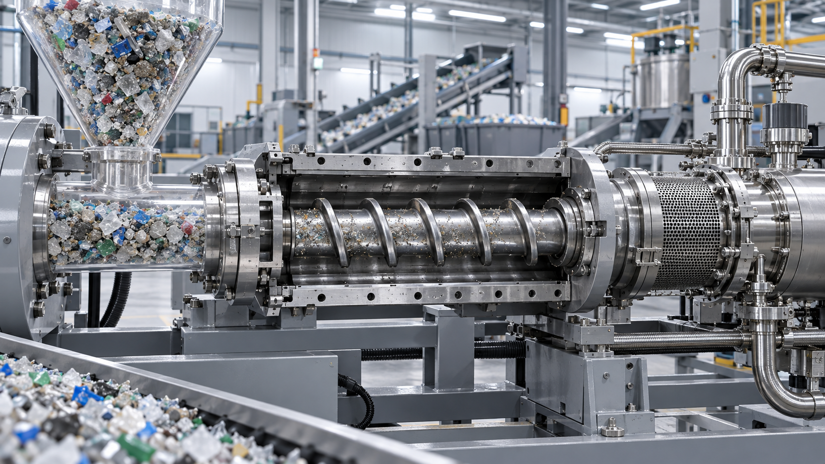 Which Contaminants Shorten Screw and Barrel Life in Recycling Extruders?