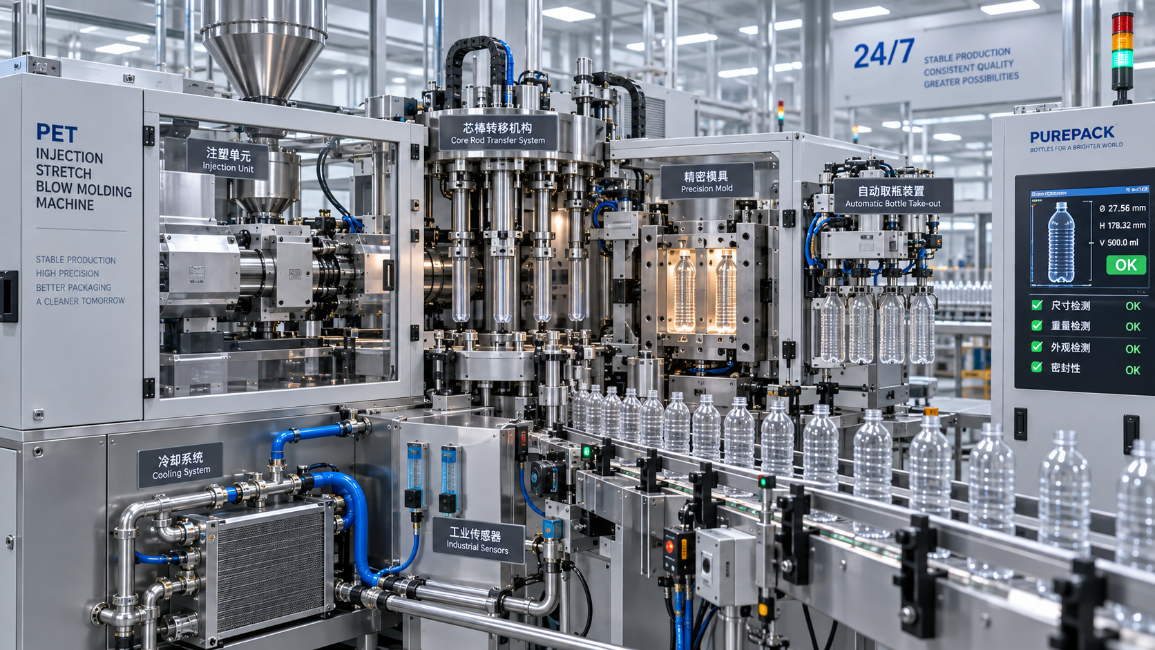 How to Assess an Automatic Injection Blow Machine for Reliable 24|7 Production