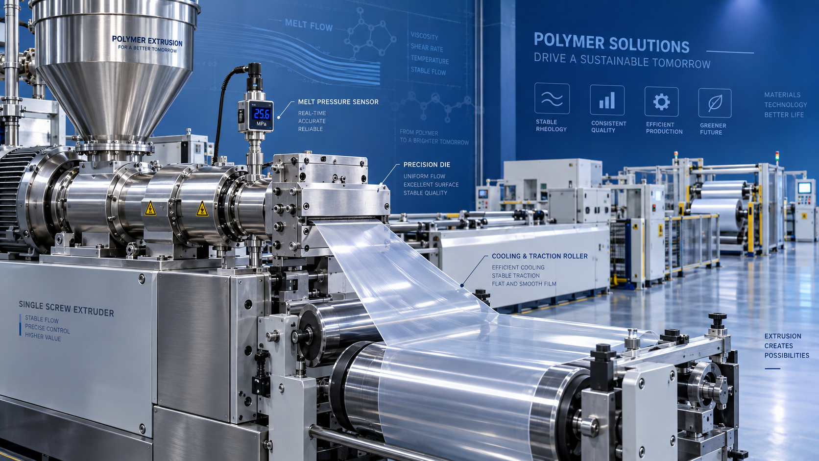 Polymer Processing for Extrusion: How Melt Rheology Affects Line Stability
