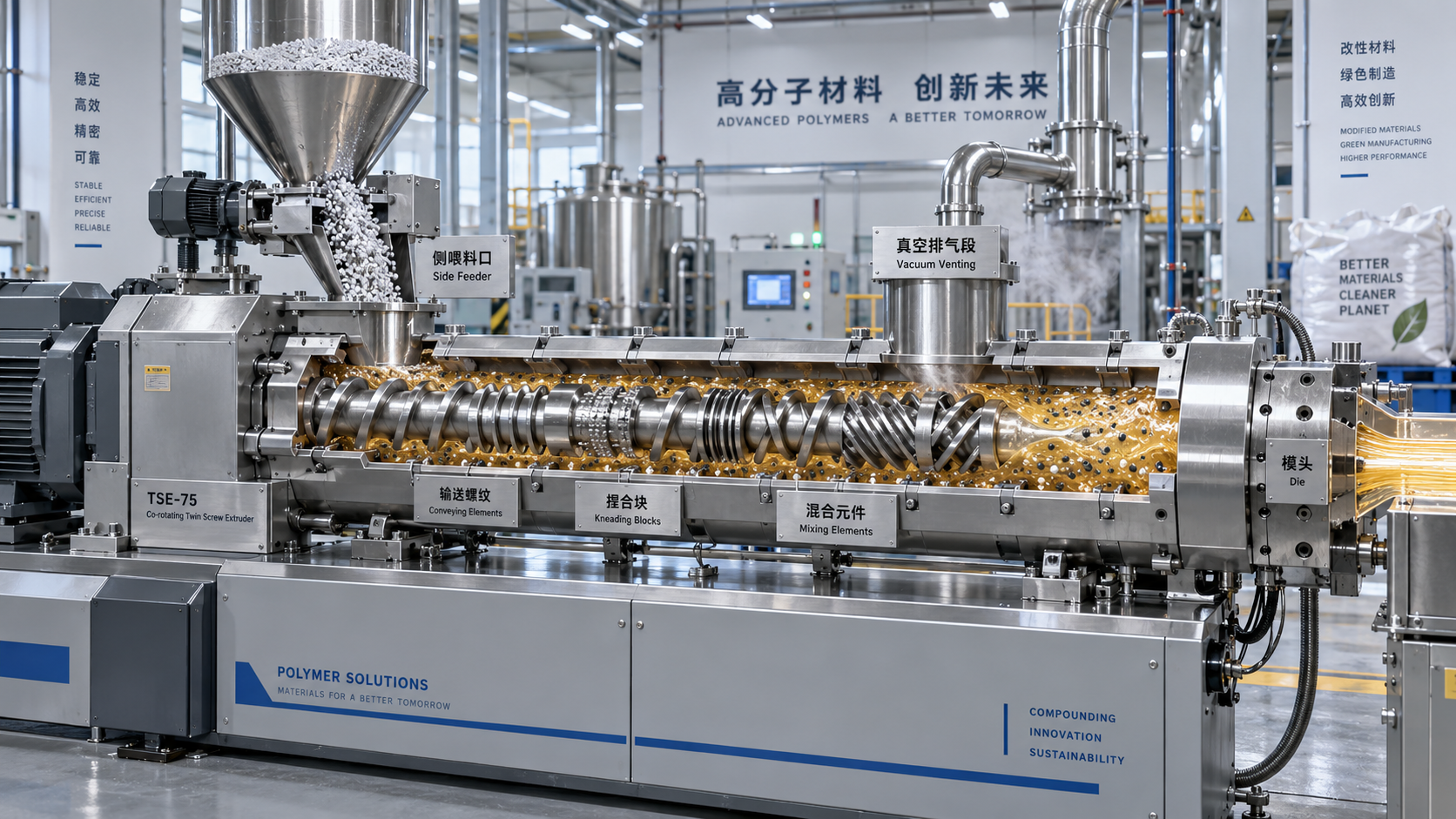 How screw configuration changes dispersion in a compounding extruder