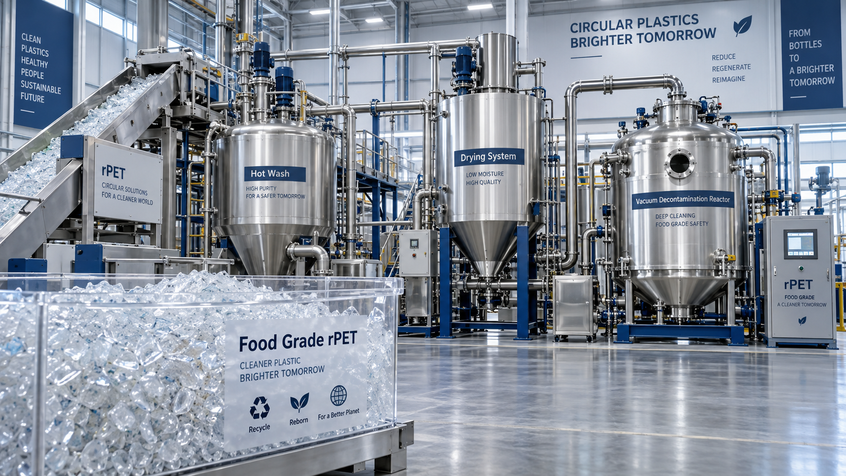 What Equipment Is Needed to Produce Food-Contact rPET?