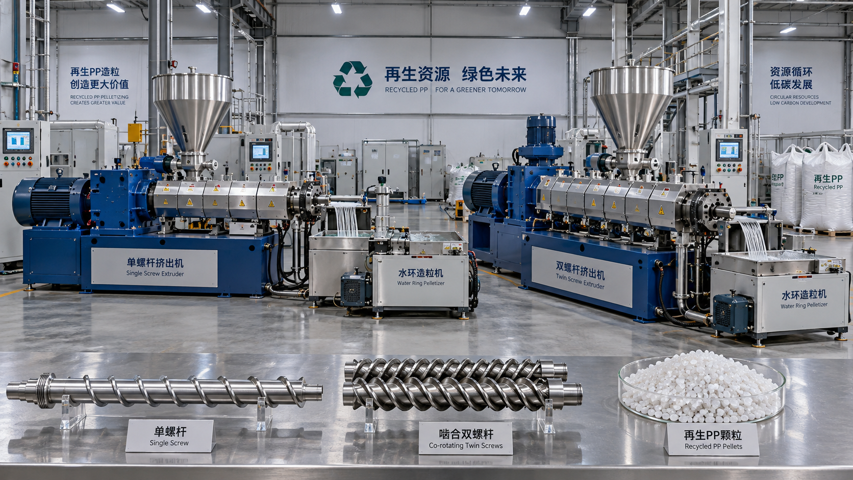 Is a Twin-Screw Extruder Better Than a Single-Screw for Recycled PP?