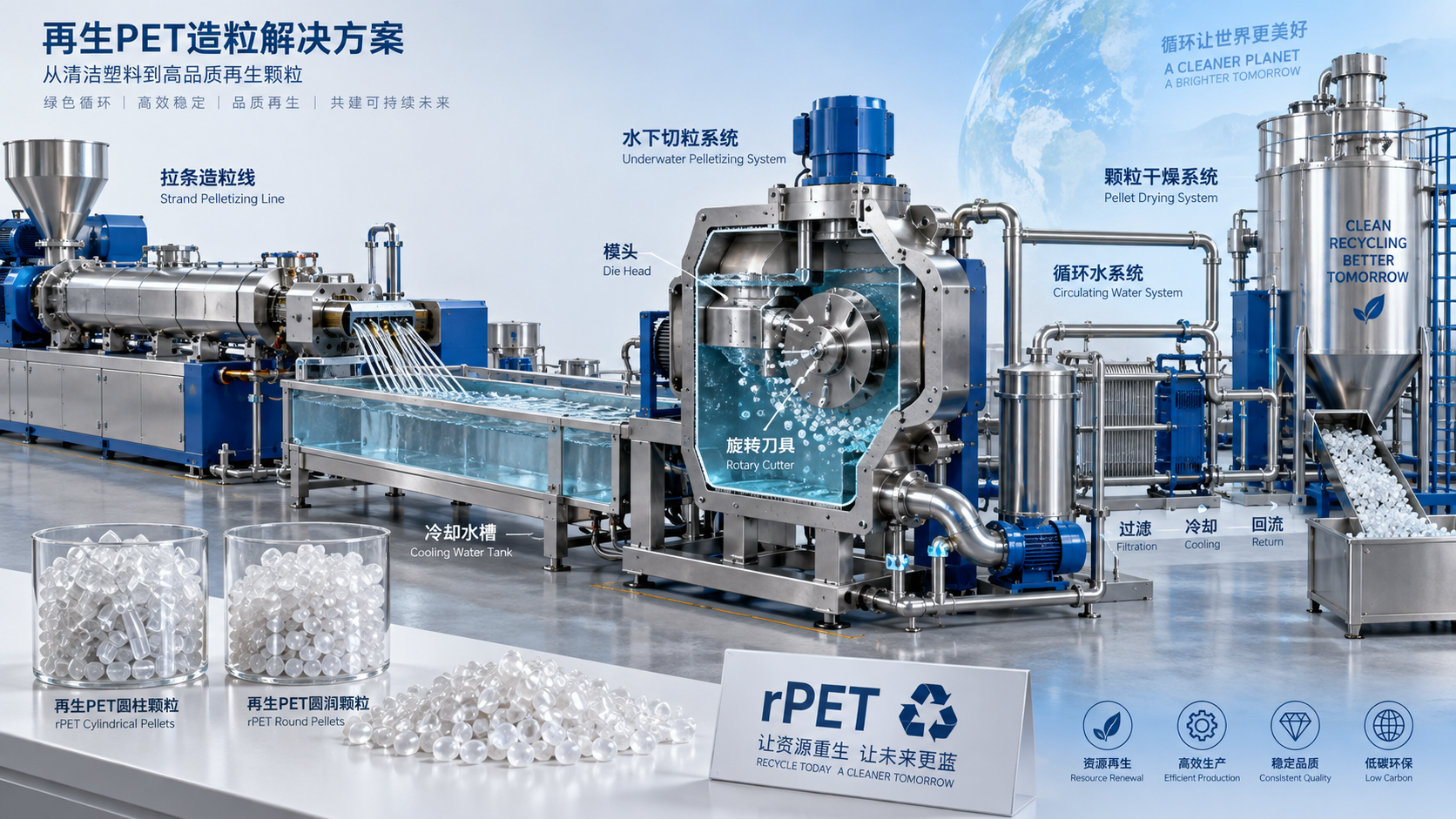 PET Pelletizing Equipment: Strand vs