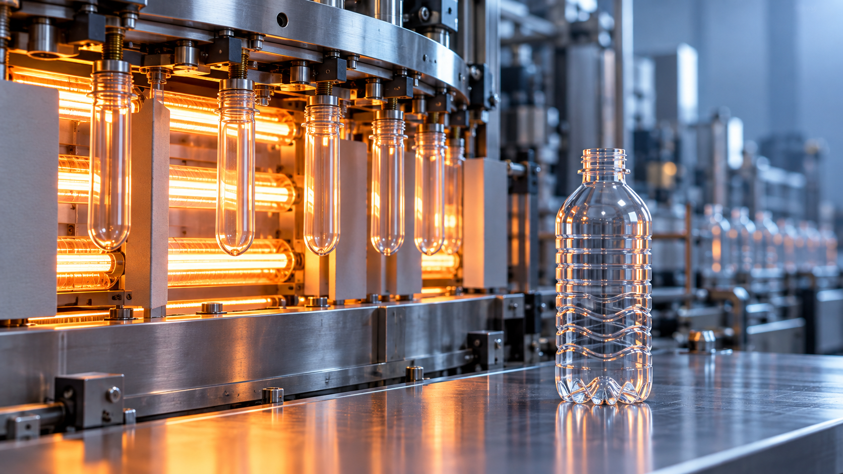 PET Blow Molding: How Preform Heating and Stretching Shape Bottle Quality